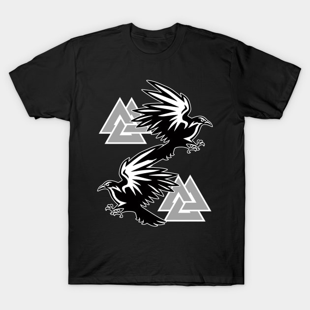 Odins Ravens T-Shirt by Shirtrunner1